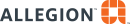 Allegion logo featuring modern design, strong typography, and vibrant colors for security solutions.