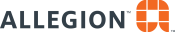 Allegion logo featuring modern design, strong typography, and vibrant colors for security solutions.