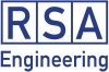 RSA Engineering logo featuring bold blue letters in squares, symbolizing professionalism and structure.