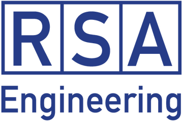 RSA Engineering logo featuring bold initials and modern design in blue, symbolizing reliability and innovation.